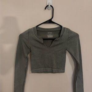 Grey ripped wild fable, long sleeve shirt